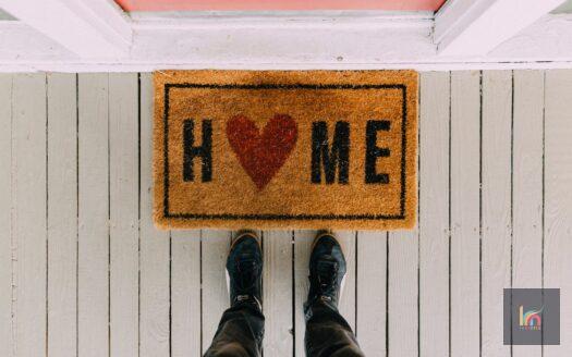 black home area rug
